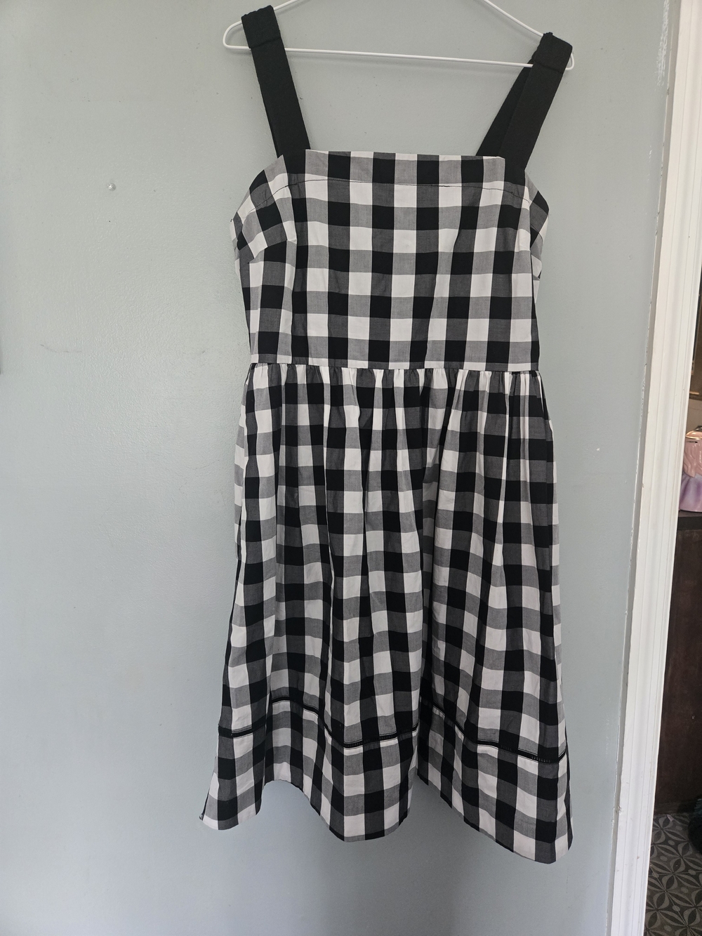 Kate Spade Black and White Gingham Sundress